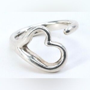 Tiffany & Co. Elsa Peretti Ladies Sterling Silver Open Heart Ring